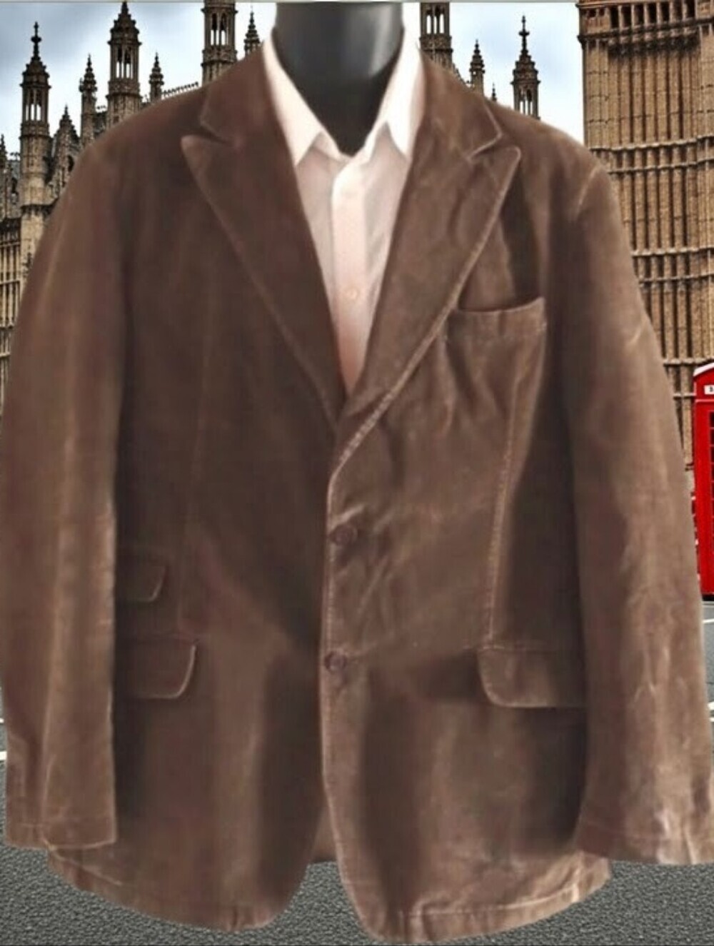 STONES Brown Corduroy Fitted Blazer, 42L - UK Style 🇬🇧